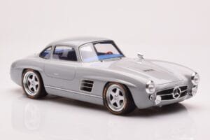 Mercedes 300 SL W198 Gullwing By S-Klub Pelēks GT Spirit 1:18 GT418 Sveķi — attēls 4 no 6