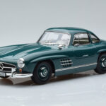 Mercedes 300 SL W198 Gullwing Zaļš Norev 1:18