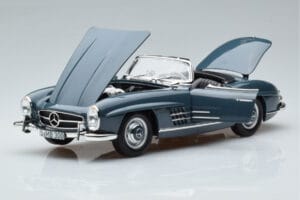 Mercedes 300 SL W198 Roadster Zils Norev 1:18 B66040668 Metāls — attēls 2 no 9
