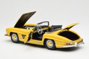 Mercedes 300 SL W198 Roadster Dzeltens Norev 1:18 B66040669 Metāls — attēls 5 no 8