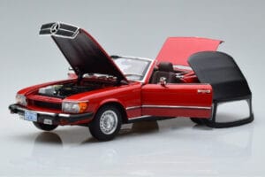 Mercedes 450 SL R107 US Versija Sarkans Norev 1:18 183729 Metāls — attēls 2 no 8