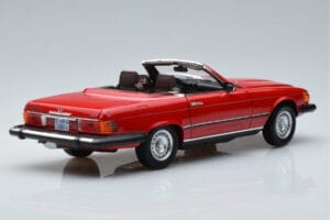 Mercedes 450 SL R107 US Versija Sarkans Norev 1:18 183729 Metāls — attēls 3 no 8