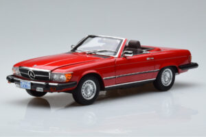 Mercedes 450 SL R107 US Versija Sarkans Norev 1:18