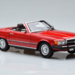 Mercedes 450 SL R107 US Versija Sarkans Norev 1:18 - image 6 of 8