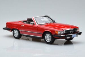 Mercedes 450 SL R107 US Versija Sarkans Norev 1:18 183729 Metāls — attēls 6 no 8