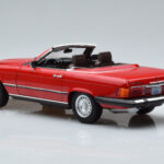 Mercedes 450 SL R107 US Versija Sarkans Norev 1:18 - image 7 of 8