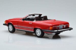 Mercedes 450 SL R107 US Versija Sarkans Norev 1:18 183729 Metāls — attēls 7 no 8