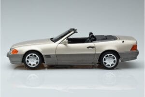 Mercedes 500 SL R129 Smoke Sudrabs Norev 1:18 183719 Metāls — attēls 4 no 7