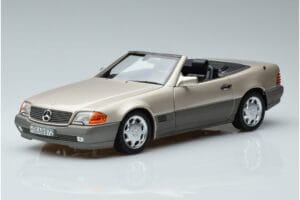 Mercedes 500 SL R129 Smoke Sudrabs Norev 1:18 183719 Metāls