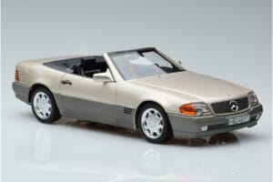Mercedes 500 SL R129 Smoke Sudrabs Norev 1:18 183719 Metāls — attēls 5 no 7