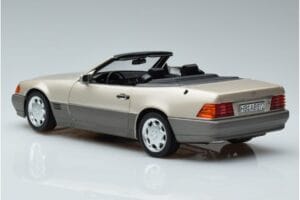 Mercedes 500 SL R129 Smoke Sudrabs Norev 1:18 183719 Metāls — attēls 6 no 7