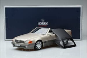 Mercedes 500 SL R129 Smoke Sudrabs Norev 1:18 183719 Metāls — attēls 7 no 7