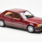 Mercedes 500E W124 Sarkans Metallic Dīlera Izdevums Norev 1:18 - image 6 of 8