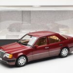 Mercedes 500E W124 Sarkans Metallic Dīlera Izdevums Norev 1:18 - image 8 of 8