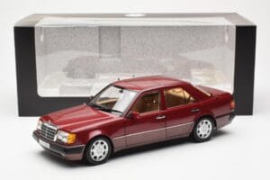 Mercedes 500E W124 Sarkans Metallic Dīlera Izdevums Norev 1:18 B66040699 Metāls — attēls 8 no 8