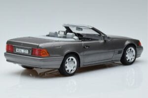 Mercedes 500 SL R129 Pelēks Metallik Norev 1:18 183715 Metāls — attēls 3 no 7