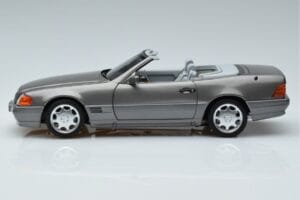 Mercedes 500 SL R129 Pelēks Metallik Norev 1:18 183715 Metāls — attēls 4 no 7