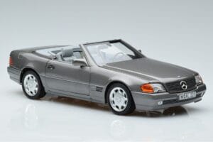 Mercedes 500 SL R129 Pelēks Metallik Norev 1:18 183715 Metāls — attēls 5 no 7