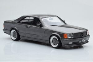 Mercedes 560 SEC C126 AMG Wide Body Pelēks Otto 1:18 OT823 Sveķi — attēls 4 no 6