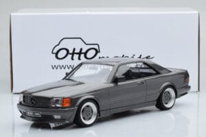 Mercedes 560 SEC C126 AMG Wide Body Pelēks Otto 1:18 OT823 Sveķi — attēls 6 no 6