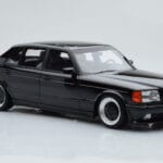 Mercedes 560 SEL AMG W126 Obsidian Melns Otto 1:18 - image 4 of 6