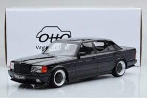 Mercedes 560 SEL AMG W126 Obsidian Melns Otto 1:18 OT297 Sveķi — attēls 6 no 6
