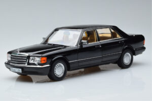 Mercedes 560 SEL W126 Melns Norev 1:18