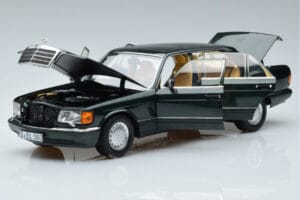 Mercedes 560 SEL W126 Tumšzaļš Metaliks Norev 1:18 B66040682 Metāls — attēls 2 no 7