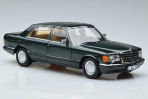 Mercedes 560 SEL W126 Tumšzaļš Metaliks Norev 1:18 B66040682 Metāls — attēls 5 no 7
