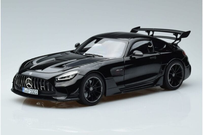 Mercedes AMG GT C190 Black Series Melns Norev 1:18 183900 Metāls
