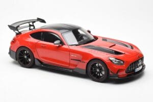 Mercedes AMG GT Black Series Sarkans Asia Exclusive Norev 1:18 183906 Metāls — attēls 6 no 8