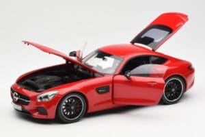 Mercedes AMG GT C190 Sarkans Norev 1:18 183496 Metāls — attēls 2 no 8