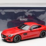 Mercedes AMG GT C190 Sarkans Norev 1:18 - image 8 of 8