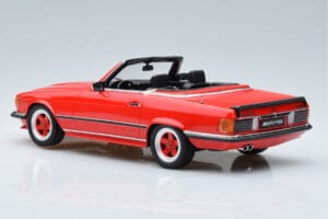 Mercedes AMG SL500 R107 Sarkans Otto 1:18 OT962 Sveķi — attēls 5 no 6