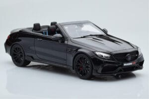 Mercedes Brabus 650 Kabriolets Melns GT Spirit 1:18 GT206 Sveķi — attēls 4 no 6