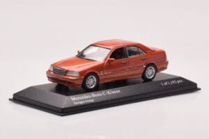 Mercedes C-Class W202 C240 Oranžs Metaliks Minichamps 1:43 430037000 Metāls — attēls 2 no 4
