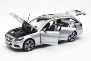 Mercedes C-Class W205 T-Model Sudraba Asia Exclusive Norev 1:18 183865 Metāls — attēls 2 no 8