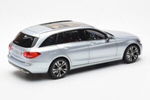 Mercedes C-Class W205 T-Model Sudraba Asia Exclusive Norev 1:18 183865 Metāls — attēls 3 no 8