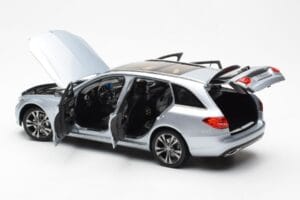 Mercedes C-Class W205 T-Model Sudraba Asia Exclusive Norev 1:18 183865 Metāls — attēls 5 no 8