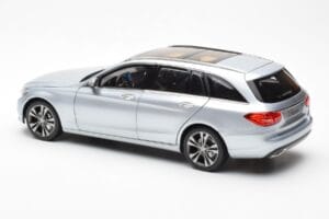 Mercedes C-Class W205 T-Model Sudraba Asia Exclusive Norev 1:18 183865 Metāls — attēls 7 no 8