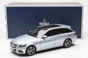 Mercedes C-Class W205 T-Model Sudraba Asia Exclusive Norev 1:18 183865 Metāls — attēls 8 no 8