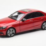 Mercedes C-Class W205 Sarkans Metallic Asia Exclusive Norev 1:18