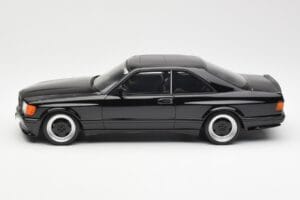 Mercedes 560 SEC C126 AMG Widebody Melns Otto 1:18 OT187 Sveķi — attēls 3 no 6