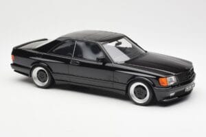 Mercedes 560 SEC C126 AMG Widebody Melns Otto 1:18 OT187 Sveķi — attēls 4 no 6