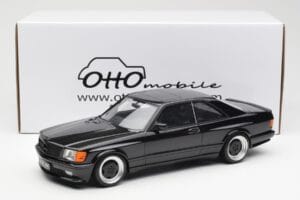 Mercedes 560 SEC C126 AMG Widebody Melns Otto 1:18 OT187 Sveķi — attēls 6 no 6