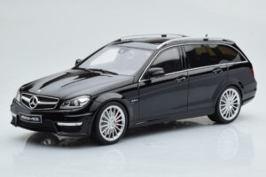 Mercedes C63 AMG S204 T-Model Melns GT Spirit 1:18