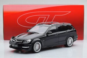 Mercedes C63 AMG S204 T-Model Melns GT Spirit 1:18 GT760 Sveķi — attēls 6 no 6