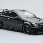 Mercedes C63 AMG W204 Black Series Melns GT Spirit 1:18 - image 4 of 7