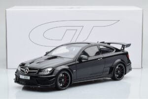 Mercedes C63 AMG W204 Black Series Melns GT Spirit 1:18 ZM019 Sveķi — attēls 7 no 7