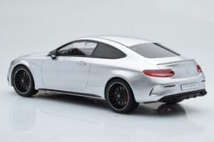 Mercedes C63S AMG C205 Coupe Sudrabs GT Spirit 1:18 GT116 Sveķi — attēls 5 no 6